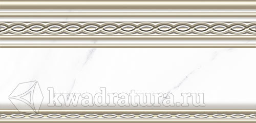 Бордюр для настенной плитки Alma Ceramica Ilana 1 BWU29ILN07R 12*24,6 см
