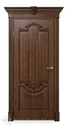 Межкомнатная дверь ДвериХолл Олимпия Экошпон Дуб Янтарный, глухая