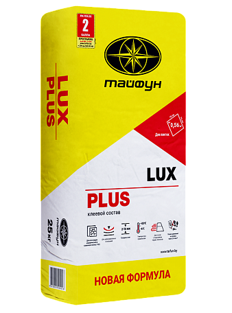 ТАЙФУН Плиточный клей Lux Plus, 25 кг 42814