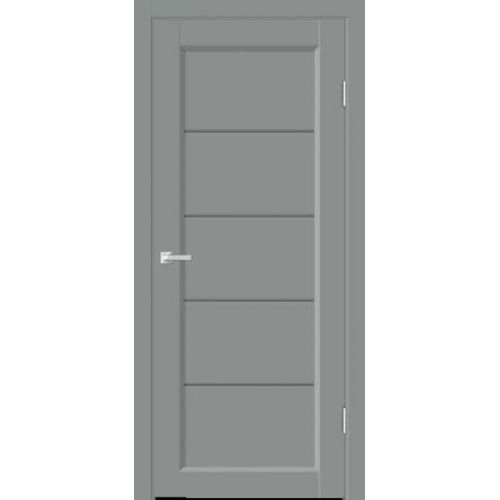 Межкомнатная дверь Velldoris (Веллдорис) Style 1 Серый агат остекление Графит без рисунка