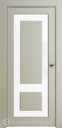 Межкомнатная дверь Uberture NEO ПДО 00003 Серена светло-серый белое стекло
