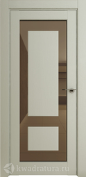 Межкомнатная дверь Uberture NEO ПДОз 00003 Серена светло-серый бронзовое зеркало