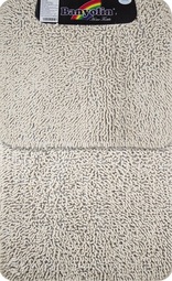Коврик для ванной комнаты Moss 102 двойной белый 60*100 + 50*60 см (00401)