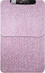 Коврик для ванной комнаты Moss 112 двойной розовый 60*100 + 50*60 см (00408)