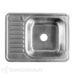 Кухонная мойка IDDIS Basic нержавеющая сталь, сатин, 65 см., BAS65SRi77