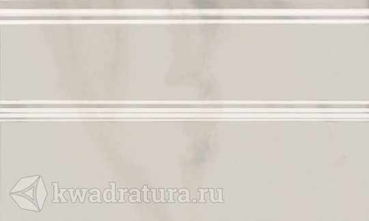 Бордюр для керамической плитки Kerama Marazzi Багет Гран Пале белый 15*25 см FMB009