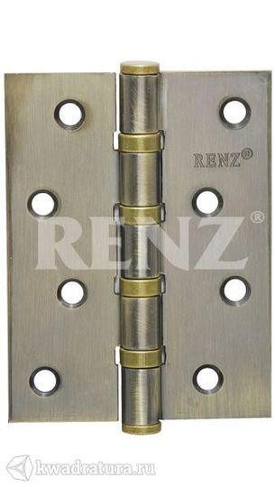 Петля дверная Renz 100- 4BB FH AB стальная 100*75*2,5 AB бронза
