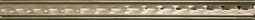Керамический бордюр для настенной плитки Kerama Marazzi Кантата 10 карандаш платина 20*1,5 см