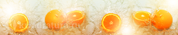 Кухонный фартук пластиковый Морозный апельсин (3м.) СА