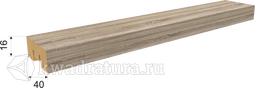 Интерьерная рейка МДФ Дуб винтаж 16*40*2700 мм