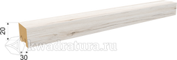 Интерьерная рейка МДФ Дуб Санремо белый 20*30*2700 мм