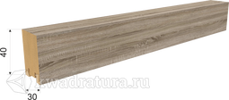 Интерьерная рейка МДФ Дуб винтаж 40*30*2700 мм