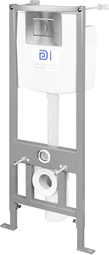 Система инсталляции DI (Инкоэр) двухрежимная, кнопка хром, межосевое расстояние 180/230 мм