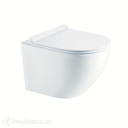 Унитаз подвесной Calypso CS46EP, сиденье Slim дюропласт, микролифт, 490*370*360, белый