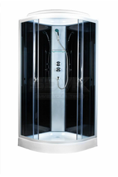 Душевая кабина AQUAPULSE 4023D grey black 100*100 см