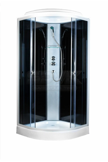 Душевая кабина AQUAPULSE 4023D grey black 100*100 см