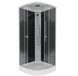 Душевая кабина Niagara Eco NG-4501-14 BLACK 90х90х215 см