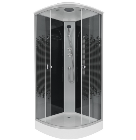 Душевая кабина Niagara Eco NG-4502-14 BLACK 100х100х215