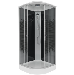 Душевая кабина Niagara Eco NG-4503-14 BLACK 80х80х215 см
