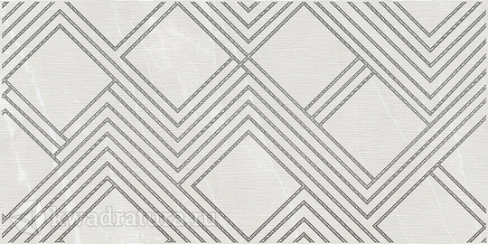 Декор для настенной плитки AZORI Hygge Grey Light Cristal белый 31,5*63 см 588212001