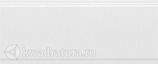 Бордюр для настенной плитки Kerama Marazzi Марсо белый обрезной BDA011R 12*30 см
