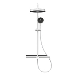 Душевая стойка AQUAME с изливом AQM8010W белая матовая
