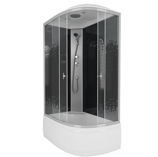 Душевая кабина Niagara Eco NG-7510-14L BLACK 120х80х215 см