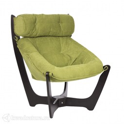 Кресло для отдыха Импэкс Модель 11 (Венге/Ткань зеленая Verona Apple Green)