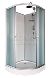 Душевая кабина AQUAPULSE 8507B fabric white 90*90 см