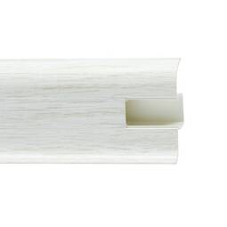 Плинтус Royce 58 мм (2200x58x20) пластиковый 850 Дуб Белый