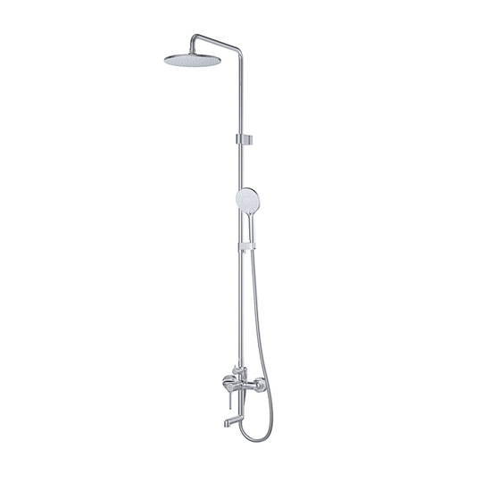 Душевая система Iddis Aiger с тропическим душем , ручным душем и изливом , хром глянцевый, AIGSB3Fi06
