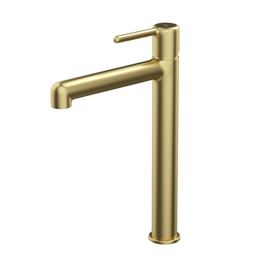 Cмеситель Iddis Aiger для настольного умывальника, золотой матовый, AIGMG01i01