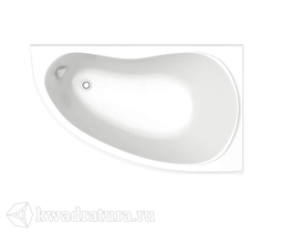 Акриловая ванна Bas Алегра (правая) 150*90 см + каркас В 00002