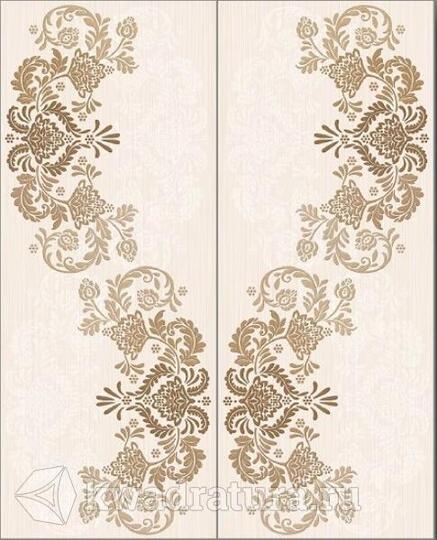 Панно для настенной плитки Azori Amati Modern комплект из 2 плиток 50,5*20,1 см 584192001