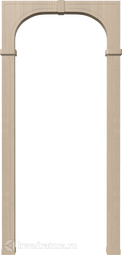 Межкомнатная арка Дубрава Сибирь Престиж беленый дуб 200
