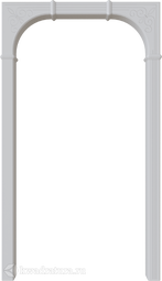 Межкомнатная арка Дубрава Сибирь Романс ясень белый 200