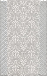 Декор для настенной плитки Kerama marazzi Мотиво AZ\A053\6424 серый светлый глянцевый 25*40 см