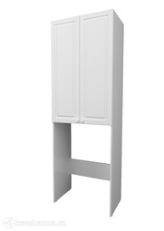 Шкаф 1Marka Wall Classic 67 2д Белый глянец