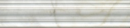 Бордюр для настенной плитки Kerama Marazzi Кантата BLE024 белый глянцевый 25*5,5 см