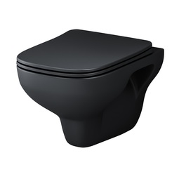 Унитаз подвесной AM.PM X-Joy S FlashClean с сиденьем микролифт, черный матовый C85A1700MBSC