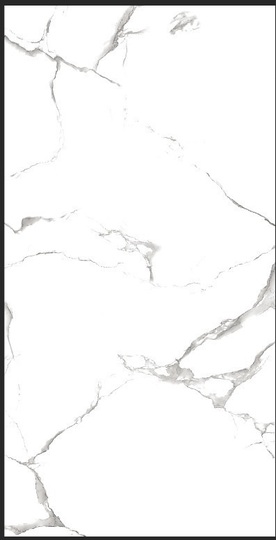 Керамогранит ZM Calacatta Eva Grey  белый глянцевый 120*60 см