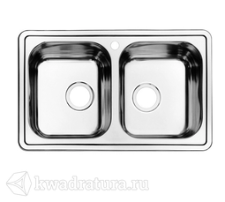 Кухонная мойка IDDIS Strit нержавеющая сталь, шёлк, 78 см., STR78S2i77