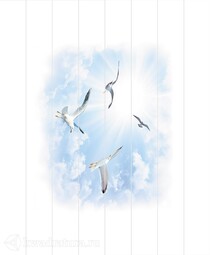 Потолочная панель ПВХ Unique Чайки 2*2,5 м