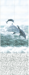 Стеновая панель ПВХ Discovery Черноморские дельфины
