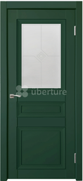 Межкомнатная дверь Uberture Decanto ПДО 3 зеленая