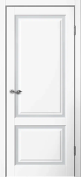 Межкомнатная дверь Сибирь Профиль Estetic E02 Белый стекло мателюкс