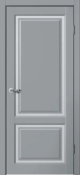 Межкомнатная дверь Сибирь Профиль Estetic E02 Серый стекло мателюкс