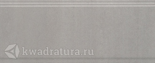 Бордюр для настенной плитки Kerama Marazzi Марсо серый обрезной BDA010R 12*30 см