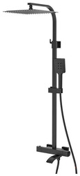 Душевой гарнитур Gappo G2407-60 черный с термостатом
