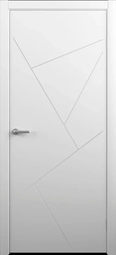 Межкомнатная дверь ALBERO Эмаль Геометрия 2 белый с магнитной защелкой